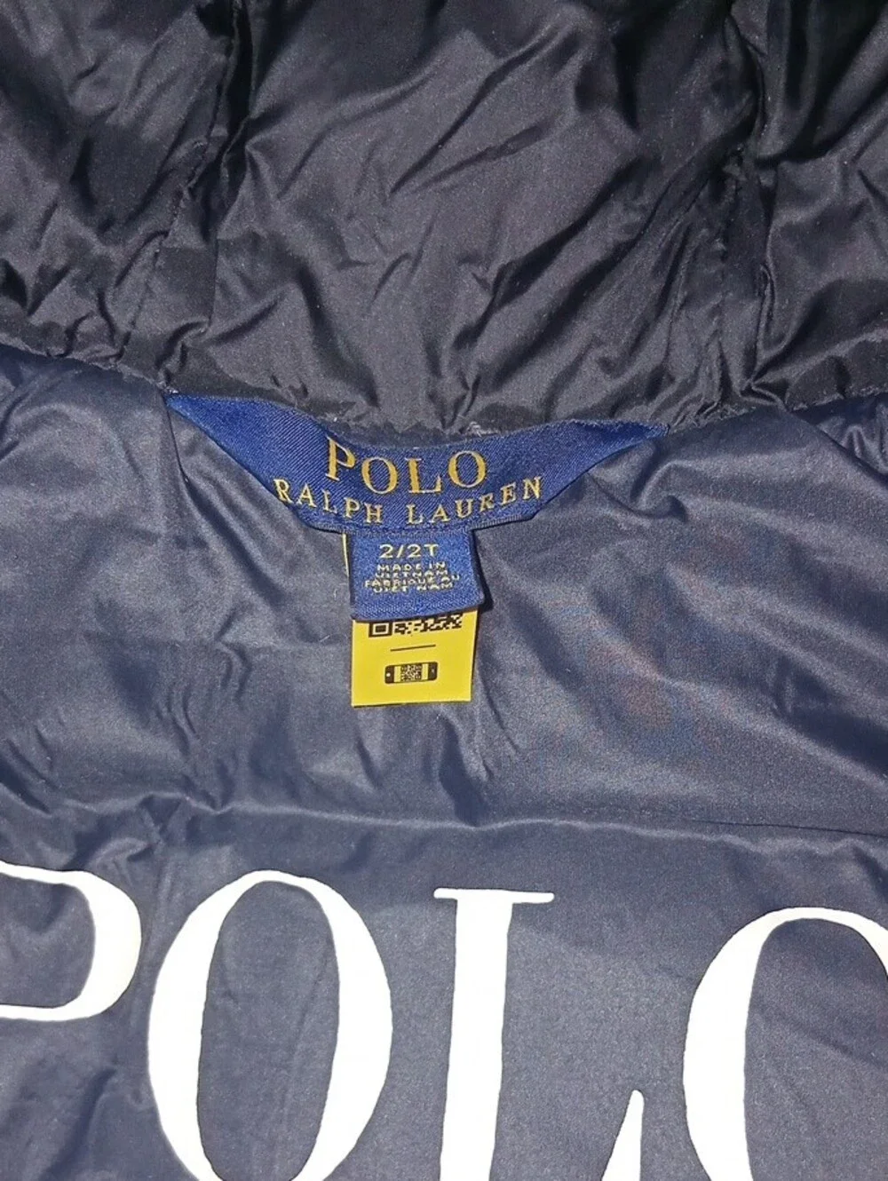 Polo by Ralph Lauren Girls Black Hooded Puffer Jacket